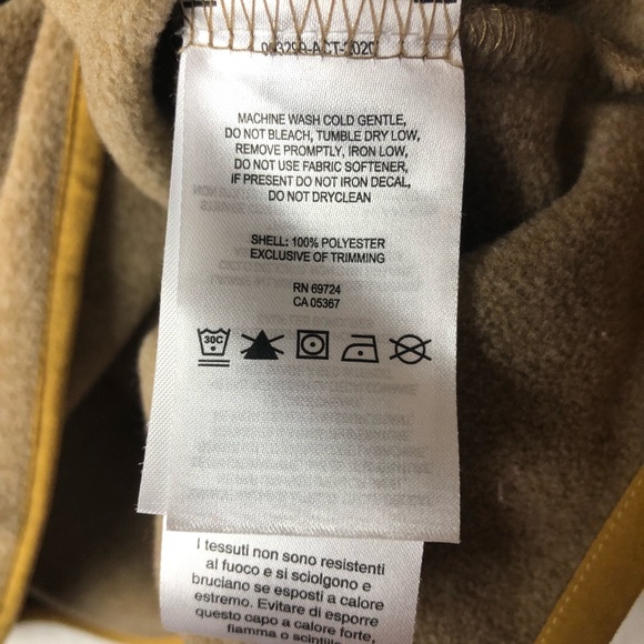 Columbia Jacket Men’s 1/4 Snap Button Pull Over Fleece Beige Brown Size Medium - Picture 6 of 6